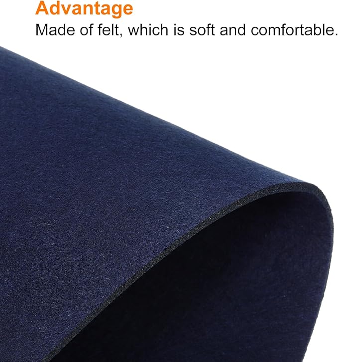 PATIKIL 35"x13" Desk Mat Protector, Felt Dual Side Mouse Pad Writing Mat for Office Home, Blue | Mouse Pads - TrueDesk