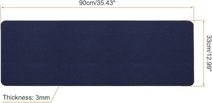PATIKIL 35"x13" Desk Mat Protector, Felt Dual Side Mouse Pad Writing Mat for Office Home, Blue | Mouse Pads - TrueDesk