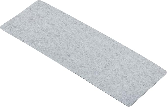 PATIKIL 35"x13" Desk Mat Protector, Felt Dual Side Mouse Pad Writing Mat for Office Home, Light Gray | Mouse Pads - TrueDesk