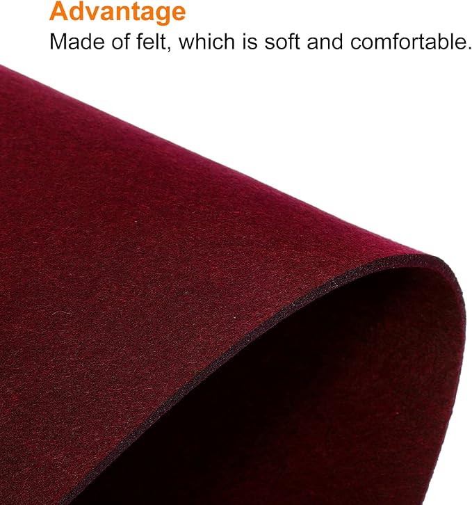 PATIKIL 35"x13" Desk Mat Protector, Felt Dual Side Mouse Pad Writing Mat for Office Home, Red | Mouse Pads - TrueDesk