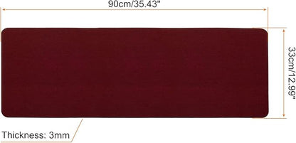 PATIKIL 35"x13" Desk Mat Protector, Felt Dual Side Mouse Pad Writing Mat for Office Home, Red | Mouse Pads - TrueDesk