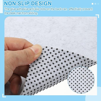 PATIKIL 47.2" x 23.6" Large Felt Desk Pad Protector, Upgrade Non - Slip Desk Mat Full Table Mouse Pad Keyboard Mats for Laptop Computer Writing Desk Table Gaming Home, Light Gray | Desk Pads Blotters - TrueDesk