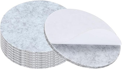 PATIKIL 5" Diameter Felt Furniture Pads, 8 Pack 1/5" Thick Lamp Base Felt Round Soft Adhesive Non - Slip Anti - Scratch Backed Felt Floor Protector for Lamp Furniture DIY Craft, Light Grey | Furniture Pads - TrueDesk