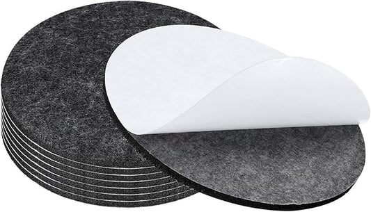 PATIKIL 6" Diameter Felt Furniture Pads, 8 Pack 1/5" Thick Lamp Base Felt Round Soft Adhesive Non - Slip Anti - Scratch Backed Felt Floor Protector for Lamp Furniture DIY Craft, Dark Grey | Furniture Pads - TrueDesk