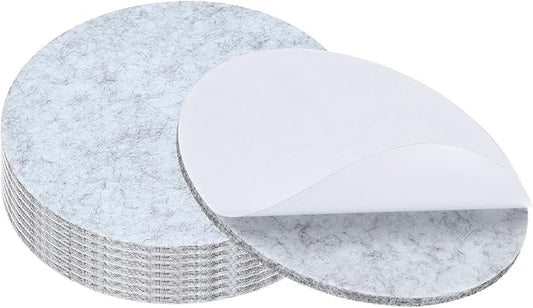 PATIKIL 6" Diameter Felt Furniture Pads, 8 Pack 1/5" Thick Lamp Base Felt Round Soft Adhesive Non - Slip Anti - Scratch Backed Felt Floor Protector for Lamp Furniture DIY Craft, Light Grey | Furniture Pads - TrueDesk