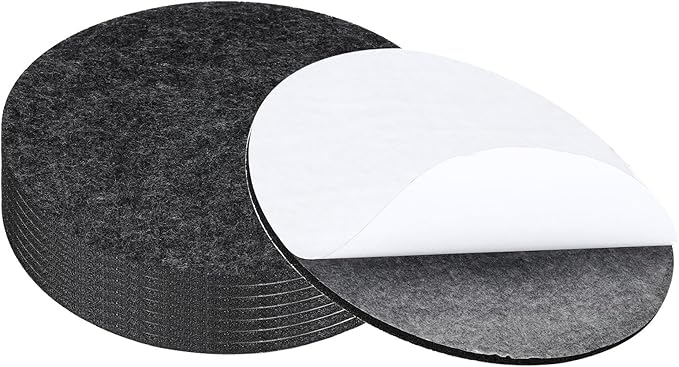 PATIKIL 6.5" Diameter Felt Furniture Pads, 8 Pack 1/5" Thick Lamp Base Felt Round Soft Adhesive Non - Slip Anti - Scratch Backed Felt Floor Protector for Lamp Furniture DIY Craft, Dark Grey | Furniture Pads - TrueDesk
