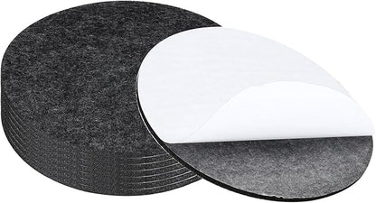 PATIKIL 6.5" Diameter Felt Furniture Pads, 8 Pack 1/5" Thick Lamp Base Felt Round Soft Adhesive Non - Slip Anti - Scratch Backed Felt Floor Protector for Lamp Furniture DIY Craft, Dark Grey | Furniture Pads - TrueDesk