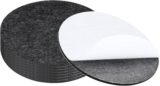 PATIKIL 6.5" Diameter Felt Furniture Pads, 8 Pack 1/5" Thick Lamp Base Felt Round Soft Adhesive Non - Slip Anti - Scratch Backed Felt Floor Protector for Lamp Furniture DIY Craft, Dark Grey | Furniture Pads - TrueDesk