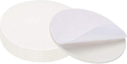 PATIKIL 6.5" Diameter Felt Furniture Pads, 8 Pack 1/5" Thick Lamp Base Felt Round Soft Adhesive Non - Slip Anti - Scratch Backed Felt Floor Protector for Lamp Furniture DIY Craft, White | Furniture Pads - TrueDesk