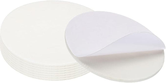 PATIKIL 6.5" Diameter Felt Furniture Pads, 8 Pack 1/5" Thick Lamp Base Felt Round Soft Adhesive Non - Slip Anti - Scratch Backed Felt Floor Protector for Lamp Furniture DIY Craft, White | Furniture Pads - TrueDesk