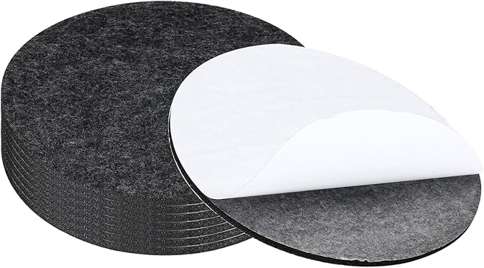 PATIKIL 7" Diameter Felt Furniture Pads, 8 Pack 1/5" Thick Lamp Base Felt Round Soft Adhesive Non - Slip Anti - Scratch Backed Felt Floor Protector for Lamp Furniture DIY Craft, Dark Grey | Furniture Pads - TrueDesk