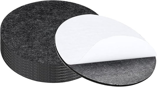 PATIKIL 7" Diameter Felt Furniture Pads, 8 Pack 1/5" Thick Lamp Base Felt Round Soft Adhesive Non - Slip Anti - Scratch Backed Felt Floor Protector for Lamp Furniture DIY Craft, Dark Grey | Furniture Pads - TrueDesk