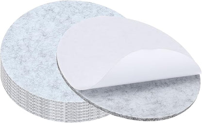 PATIKIL 7" Diameter Felt Furniture Pads, 8 Pack 1/5" Thick Lamp Base Felt Round Soft Adhesive Non - Slip Anti - Scratch Backed Felt Floor Protector for Lamp Furniture DIY Craft, Light Grey | Furniture Pads - TrueDesk