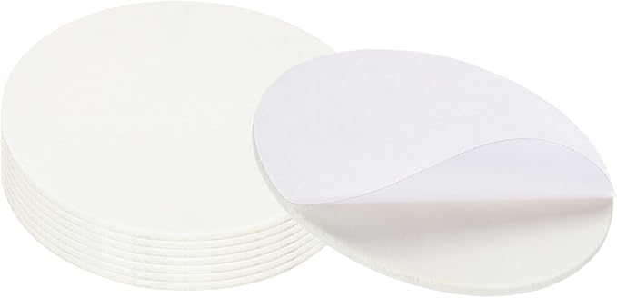 PATIKIL 7.5" Diameter Felt Furniture Pads, 8 Pack 1/5" Thick Lamp Base Felt Round Soft Adhesive Non - Slip Anti - Scratch Backed Felt Floor Protector for Lamp Furniture DIY Craft, White | Furniture Pads - TrueDesk