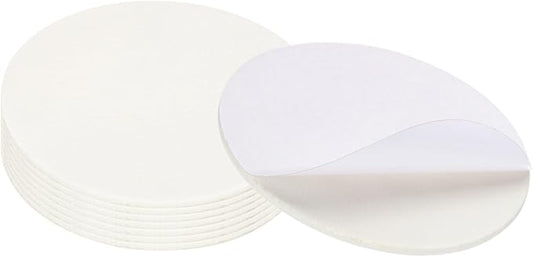PATIKIL 7.5" Diameter Felt Furniture Pads, 8 Pack 1/5" Thick Lamp Base Felt Round Soft Adhesive Non - Slip Anti - Scratch Backed Felt Floor Protector for Lamp Furniture DIY Craft, White | Furniture Pads - TrueDesk