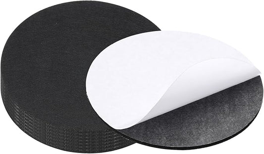 PATIKIL 7.5" Diameter Felt Furniture Pads, 8 Pack 1/5" Thick Lamp Base Felt Round Soft Adhesive Non - Slip Anti - Scratch Backed Felt Floor Protector for Lamp Furniture DIY Craft, Black | Furniture Pads - TrueDesk