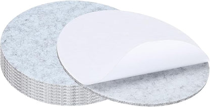 PATIKIL 8" Diameter Felt Furniture Pads, 8 Pack 1/5" Thick Lamp Base Felt Round Soft Adhesive Non - Slip Anti - Scratch Backed Felt Floor Protector for Lamp Furniture DIY Craft, Light Grey | Furniture Pads - TrueDesk