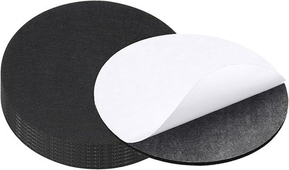 PATIKIL 8" Diameter Felt Furniture Pads, 8 Pack 1/5" Thick Lamp Base Felt Round Soft Adhesive Non - Slip Anti - Scratch Backed Felt Floor Protector for Lamp Furniture DIY Craft, Black | Furniture Pads - TrueDesk