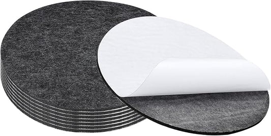 PATIKIL 9" Diameter Felt Furniture Pads, 8 Pack 1/5" Thick Lamp Base Felt Round Soft Adhesive Non - Slip Anti - Scratch Backed Felt Floor Protector for Lamp Furniture DIY Craft, Dark Grey | Furniture Pads - TrueDesk