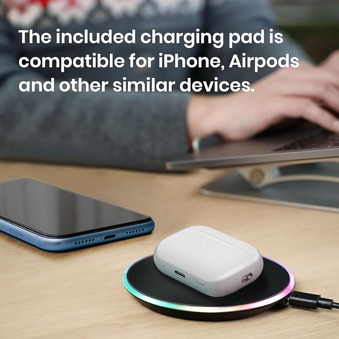 Perixx PERIMICE - 713RX Wireless Rechargeable Vertical Mouse - Duo Wired and Wireless Charging Feature - Charging Pad Included - 6 Buttons Design - Black - Right - Handed Design | Mice - TrueDesk