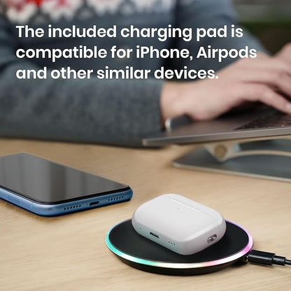 Perixx PERIMICE - 713RX Wireless Rechargeable Vertical Mouse - Duo Wired and Wireless Charging Feature - Charging Pad Included - 6 Buttons Design - Black - Right - Handed Design | Mice - TrueDesk