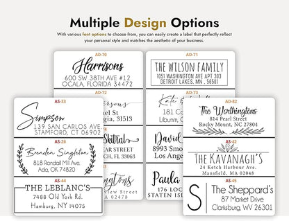 Personalized Address Labels, 250 Rolls, 2.6"L x .75"H - White Matte Finish - Made in USA | Address Labels - TrueDesk