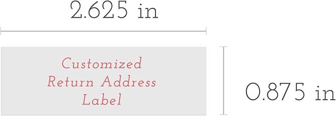 Personalized Return Address Labels - Black & White Styles - Choose Your Design - Custom Self Adhesive Stickers for Envelopes (60 - 960 Labels) (Elegant Style) | Address Labels - TrueDesk