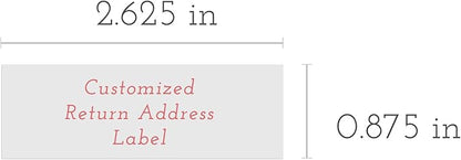 Personalized Return Address Labels - Black & White Styles - Choose Your Design - Custom Self Adhesive Stickers for Envelopes (60 - 960 Labels) (Elegant Style) | Address Labels - TrueDesk