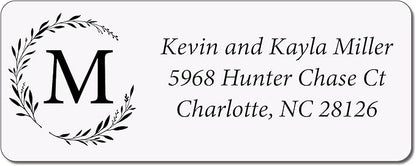 Personalized Return Address Labels Simple - Set of 240 Elegant Custom Mailing Labels for Envelopes, Self Adhesive Flat Sheet Rectangle Personalized Name Stickers (Clear) | Address Labels - TrueDesk