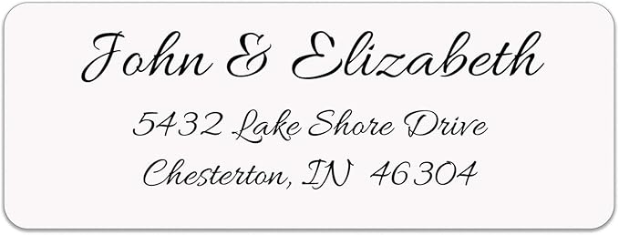 Personalized Return Address Labels - Simple Unique Design - Available in White, Clear, Kraft, Gold, or Silver Labels - 120 Labels - 120 Envelope Seals Included - Made in The U.S.A. (Clear) | Address Labels - TrueDesk