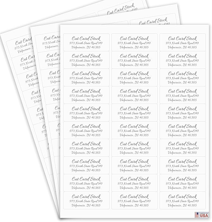 Personalized Return Address Labels - Simple Unique Design - Available in White, Clear, Kraft, Gold, or Silver Labels - 120 Labels - 120 Envelope Seals Included - Made in The U.S.A. (Clear) | Address Labels - TrueDesk