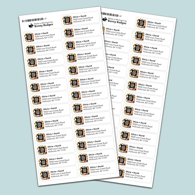 Personalized Return Address Labels (Upload Your Photo) - Custom Image Address Stickers on Sheets (50 - 1000 Labels) | Address Labels - TrueDesk