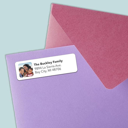 Personalized Return Address Labels (Upload Your Photo) - Custom Image Address Stickers on Sheets (50 - 1000 Labels) | Address Labels - TrueDesk