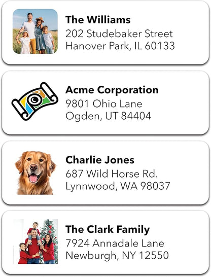Personalized Return Address Labels (Upload Your Photo) - Custom Image Address Stickers on Sheets (50 - 1000 Labels) | Address Labels - TrueDesk