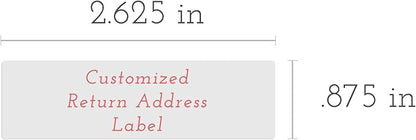 Personalized Return Address Labels - Vintage Elements - Over 80 Images to Choose from - Custom Self Adhesive Stickers for Envelopes (60 - 960 Labels) (Black & White Elegant Style) | Address Labels - TrueDesk