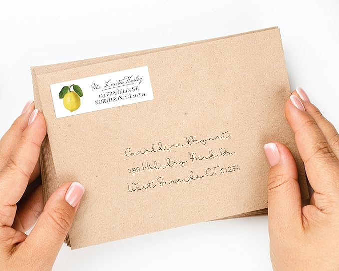 Personalized Return Address Labels - Vintage Elements - Over 80 Images to Choose from - Custom Self Adhesive Stickers for Envelopes (60 - 960 Labels) (Colorful Elegant Style) | Address Labels - TrueDesk