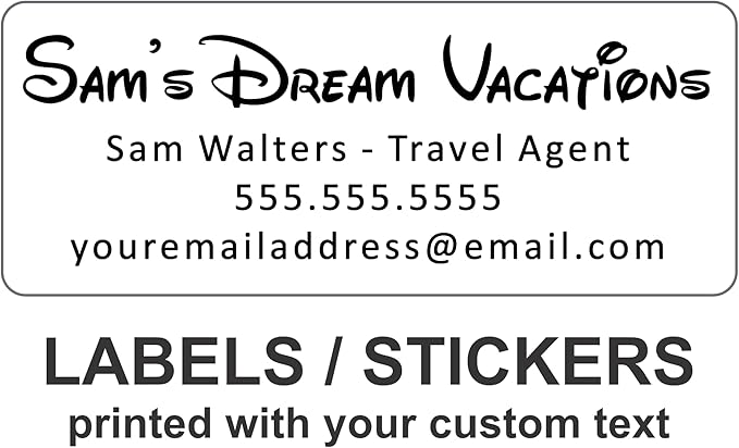 Personalized Return Address Labels - White Custom Printed Name and Home Address Stickers for Wedding, Personal and Business (250, Waltgraph) | Address Labels - TrueDesk