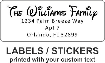 Personalized Return Address Labels - White Custom Printed Name and Home Address Stickers for Wedding, Personal and Business (250, Waltgraph) | Address Labels - TrueDesk