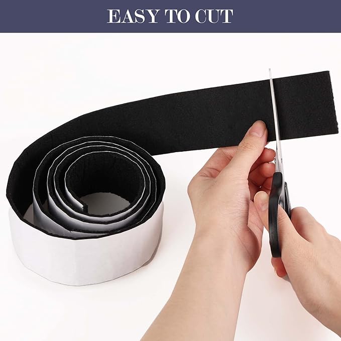 Pllieay 2 Pack Felt Tapes with Adhesive Backing, Heavy - Duty Self Adhesive Felt Strips Rolls Felt Pads for Protecting Furniture Surfaces Hardwood Floor Chair Wall Protector(118 x 2 x 0.12 Inch) | Furniture Pads - TrueDesk