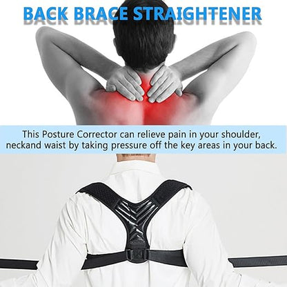 Posture Corrector Adjustable Breathable Back Brace for Women and Men, Support Belt Straightener Improve Hunchback and Relief for Upper Lower Back, Lumbar, Neck, Shoulder Pain | Back Braces - TrueDesk