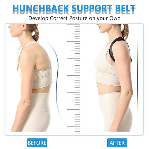 Posture Corrector Adjustable Breathable Back Brace for Women and Men, Support Belt Straightener Improve Hunchback and Relief for Upper Lower Back, Lumbar, Neck, Shoulder Pain | Back Braces - TrueDesk