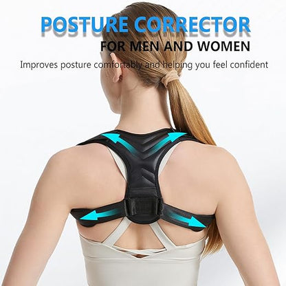 Posture Corrector Adjustable Breathable Back Brace for Women and Men, Support Belt Straightener Improve Hunchback and Relief for Upper Lower Back, Lumbar, Neck, Shoulder Pain | Back Braces - TrueDesk
