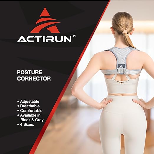 Posture Corrector for Men and Women - Adjustable Upper Back Brace & Shoulder Support - Back Straightener for Hunchback & Neck Support - Discreet Under Clothes Posture Correction - Breathable, Lightweight | Back Braces - TrueDesk