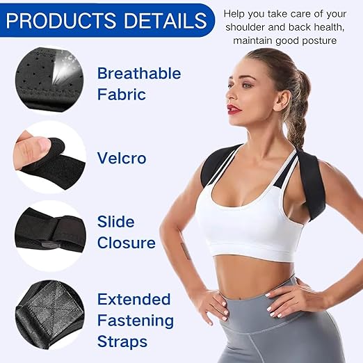 Posture Corrector for Men, Comfortable Back Support Brace, Breathable Back Brace for Men Lower Back, Straightener Posture Corrector, Spine, Shoulder and Neck Pain Relief | General - TrueDesk