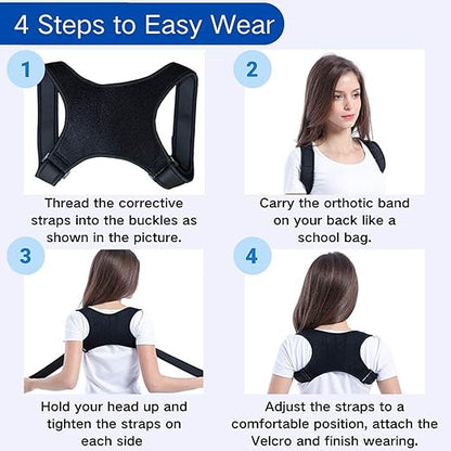 Posture Corrector for Men, Comfortable Back Support Brace, Breathable Back Brace for Men Lower Back, Straightener Posture Corrector, Spine, Shoulder and Neck Pain Relief | General - TrueDesk