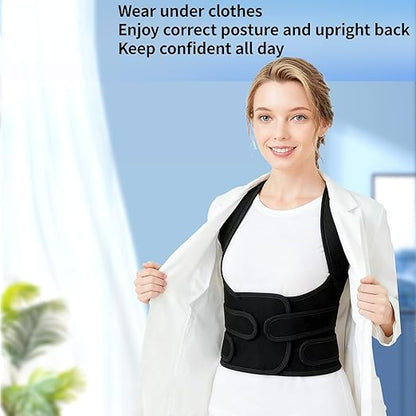 Posture Corrector for Women and Men Back Pain Relief,Full Back Brace Support for Office Desk Workers, Posture Brace for Upper and Lower Back Pain Relief, Small(Waist 24 - 29Inches) | Back Braces - TrueDesk