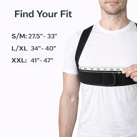 Posture Corrector for Women and Men - Lightweight Upper Back Brace Posture Corrector for Neck Shoulder & Back Pain Relief Under Clothes - Invisible Shoulder Support Brace Improve Posture Correct Hunchback Slouching | Back Braces - TrueDesk