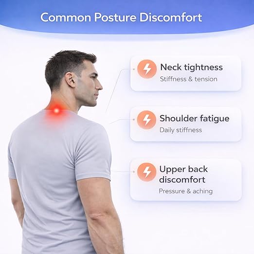 Posture Corrector for Women and Men - Lightweight Upper Back Brace Posture Corrector for Neck Shoulder & Back Pain Relief Under Clothes - Invisible Shoulder Support Brace Improve Posture Correct Hunchback Slouching | Back Braces - TrueDesk
