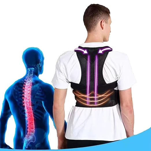 Posture Corrector for Women and Men,for Preventing Hunchback Upper Back Brace, Adjustable Back Straightener for Providing Pain Relief From Neck,Back & Shoulder，Shoulder Posture Brace | Back Braces - TrueDesk