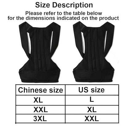Posture Corrector for Women and Men,for Preventing Hunchback Upper Back Brace, Adjustable Back Straightener for Providing Pain Relief From Neck,Back & Shoulder，Shoulder Posture Brace(M) | Back Braces - TrueDesk